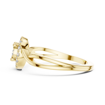 Round Halo Lab Grown Diamond Ring