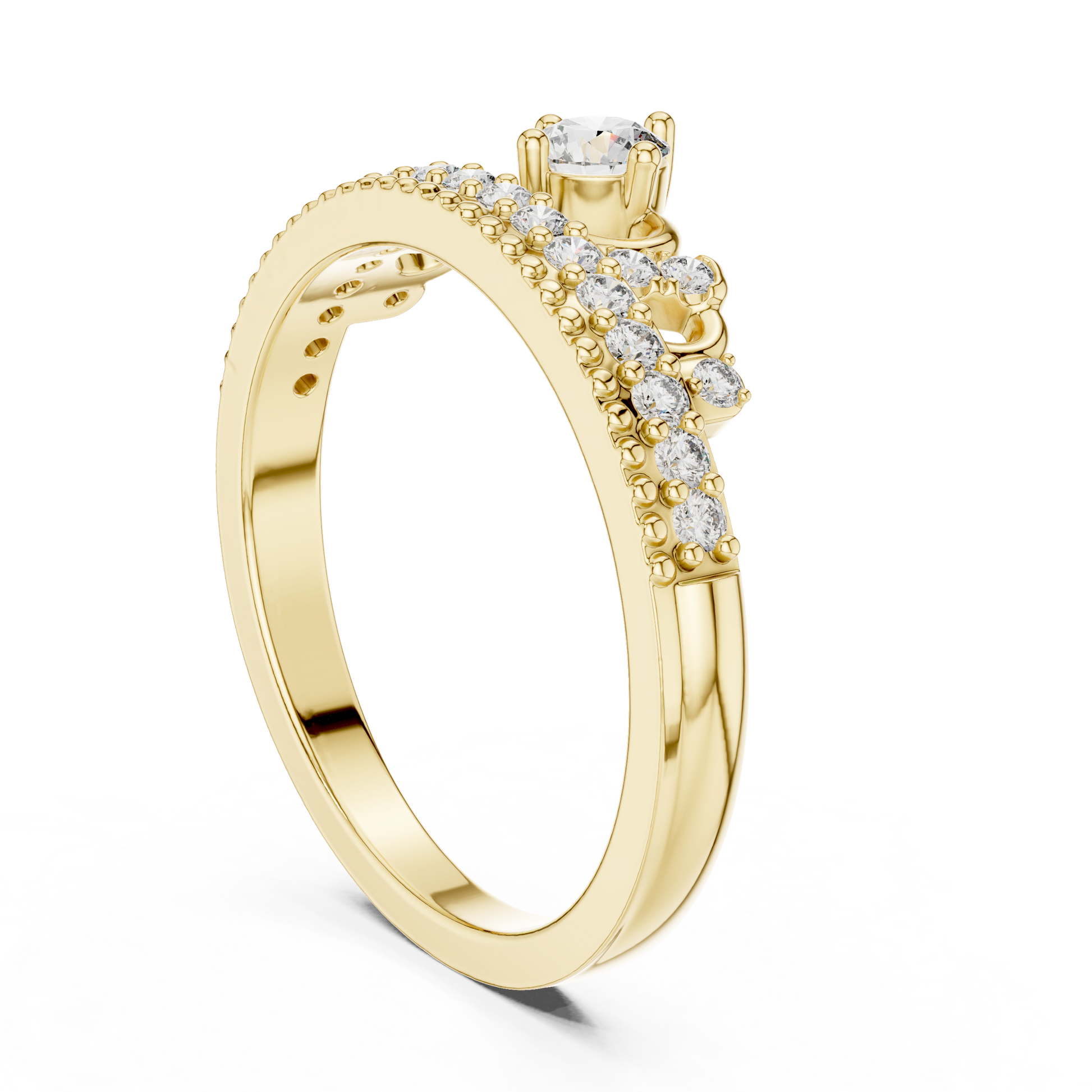 Round Halo Lab Grown Diamond Ring