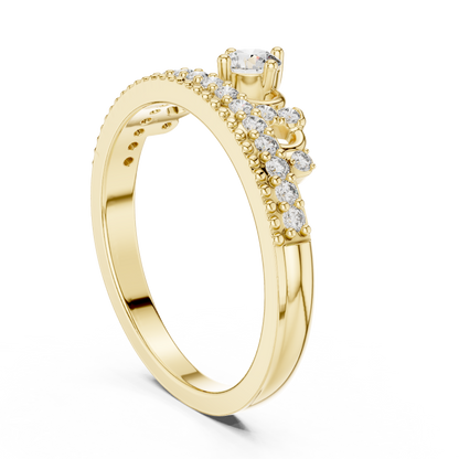 Round Halo Lab Grown Diamond Ring