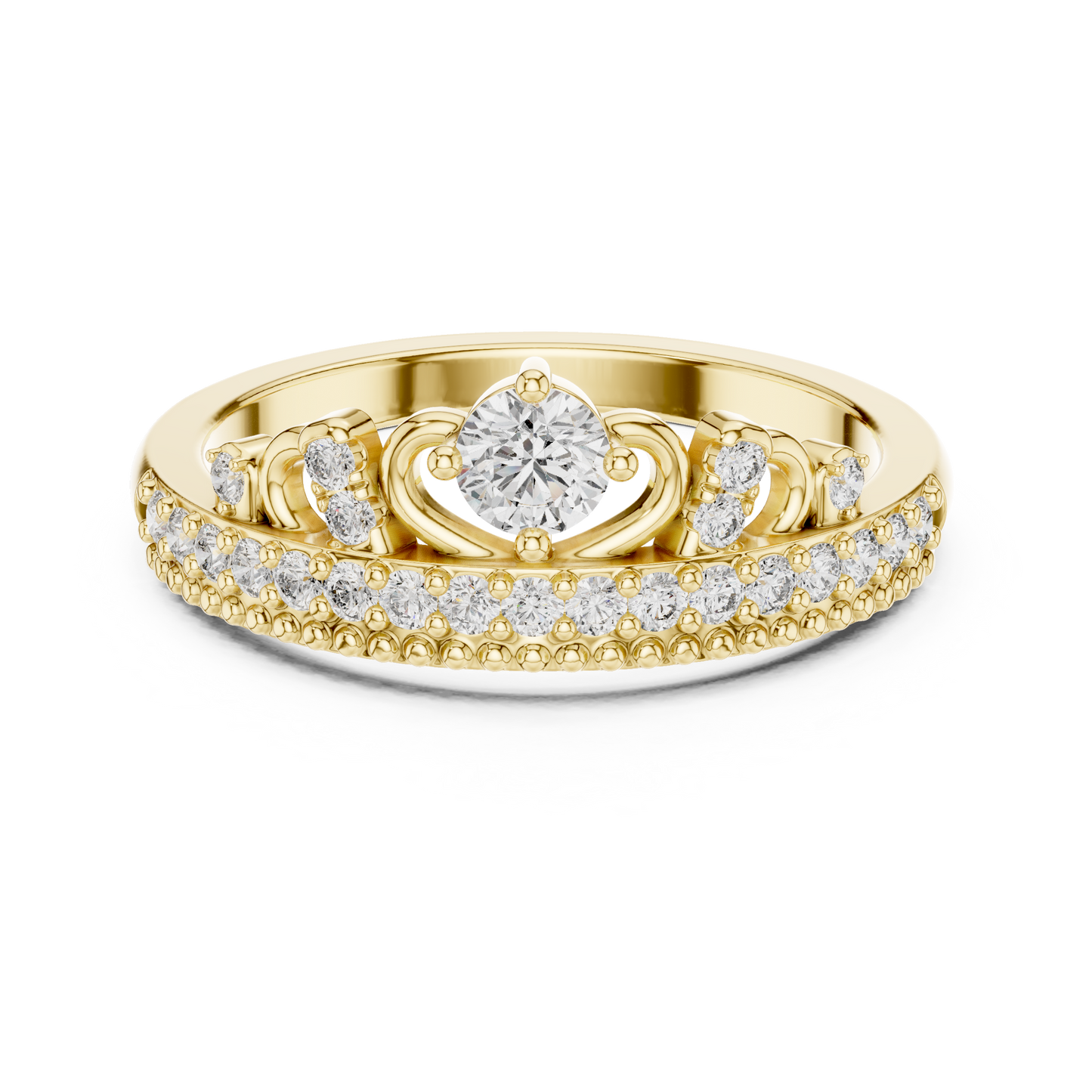 Round Halo Lab Grown Diamond Ring
