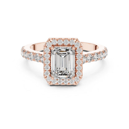 Mixed Shape Lab Grown Diamond Halo Ring