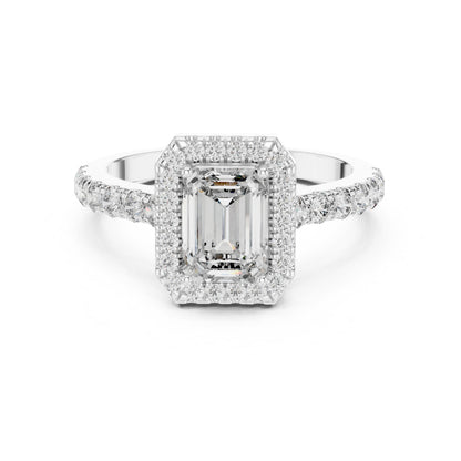 Mixed Shape Lab Grown Diamond Halo Ring