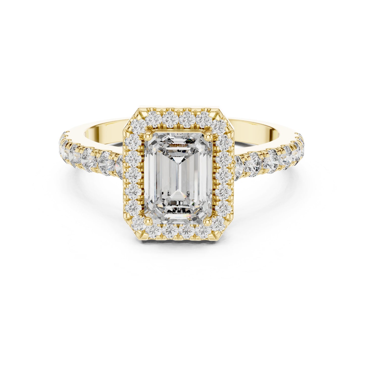 Mixed Shape Lab Grown Diamond Halo Ring