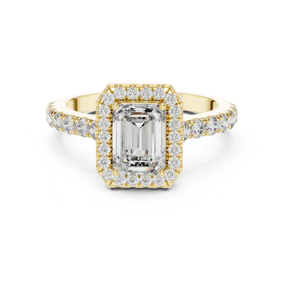 Mixed Shape Lab Grown Diamond Halo Ring