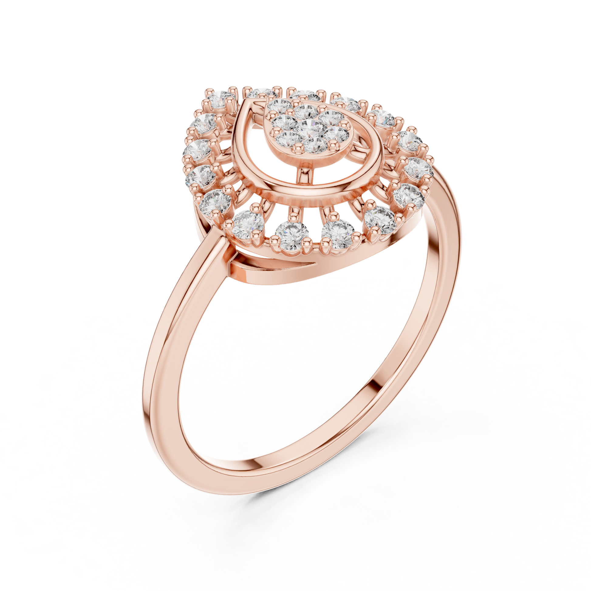 Round Halo Lab Grown Diamond Ring