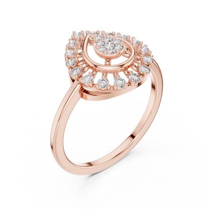 Round Halo Lab Grown Diamond Ring