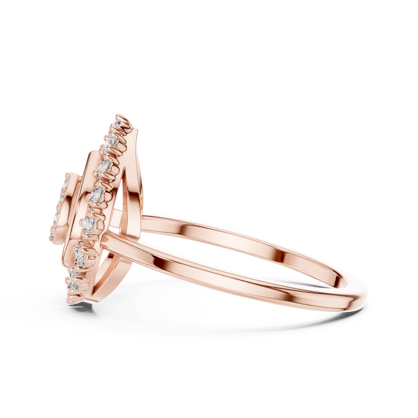 Round Halo Lab Grown Diamond Ring