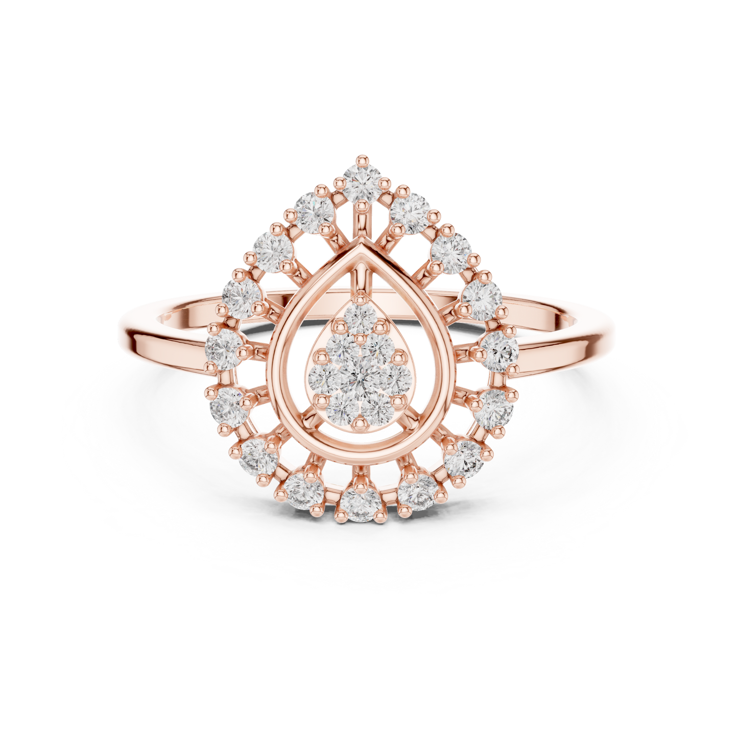 Round Halo Lab Grown Diamond Ring