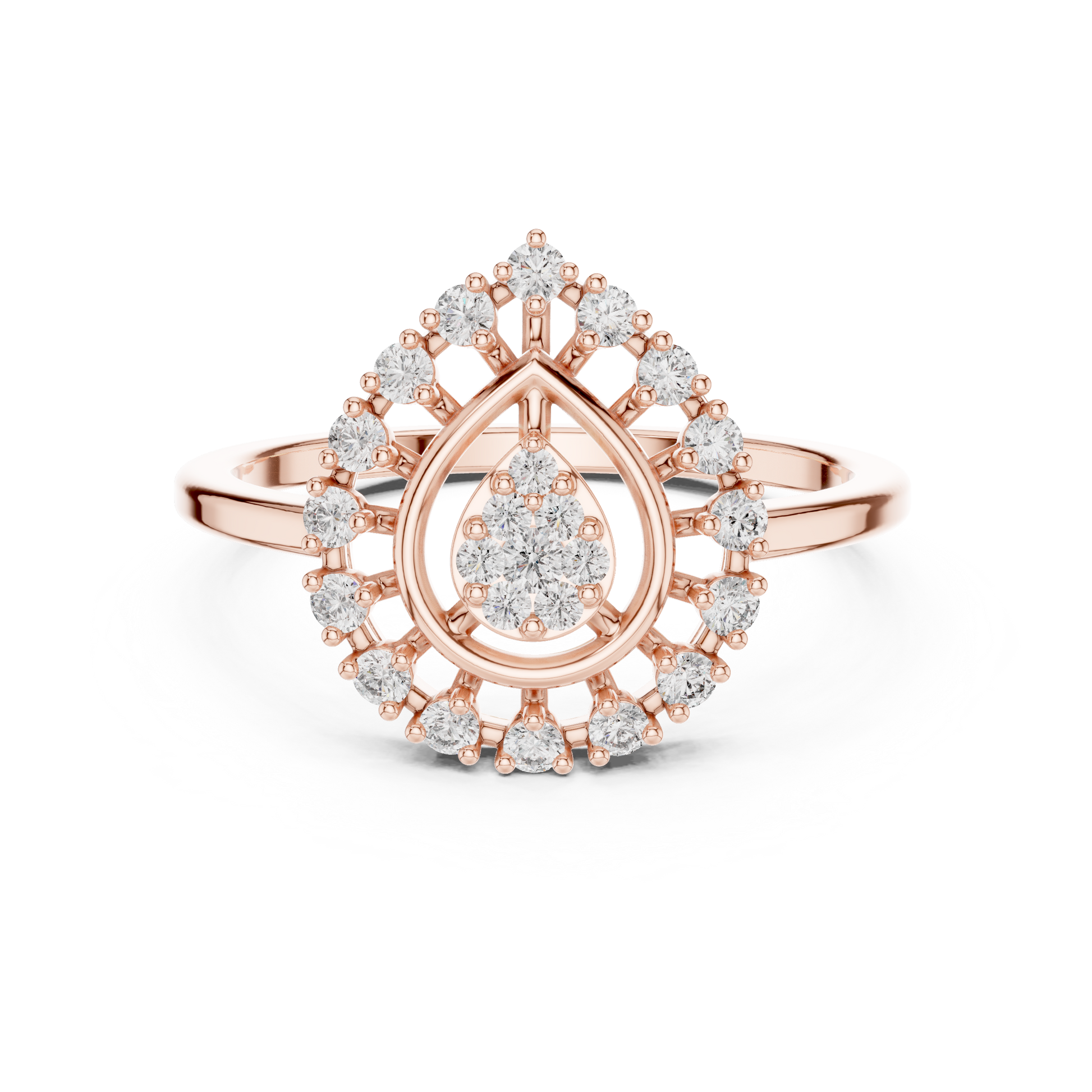 Round Halo Lab Grown Diamond Ring
