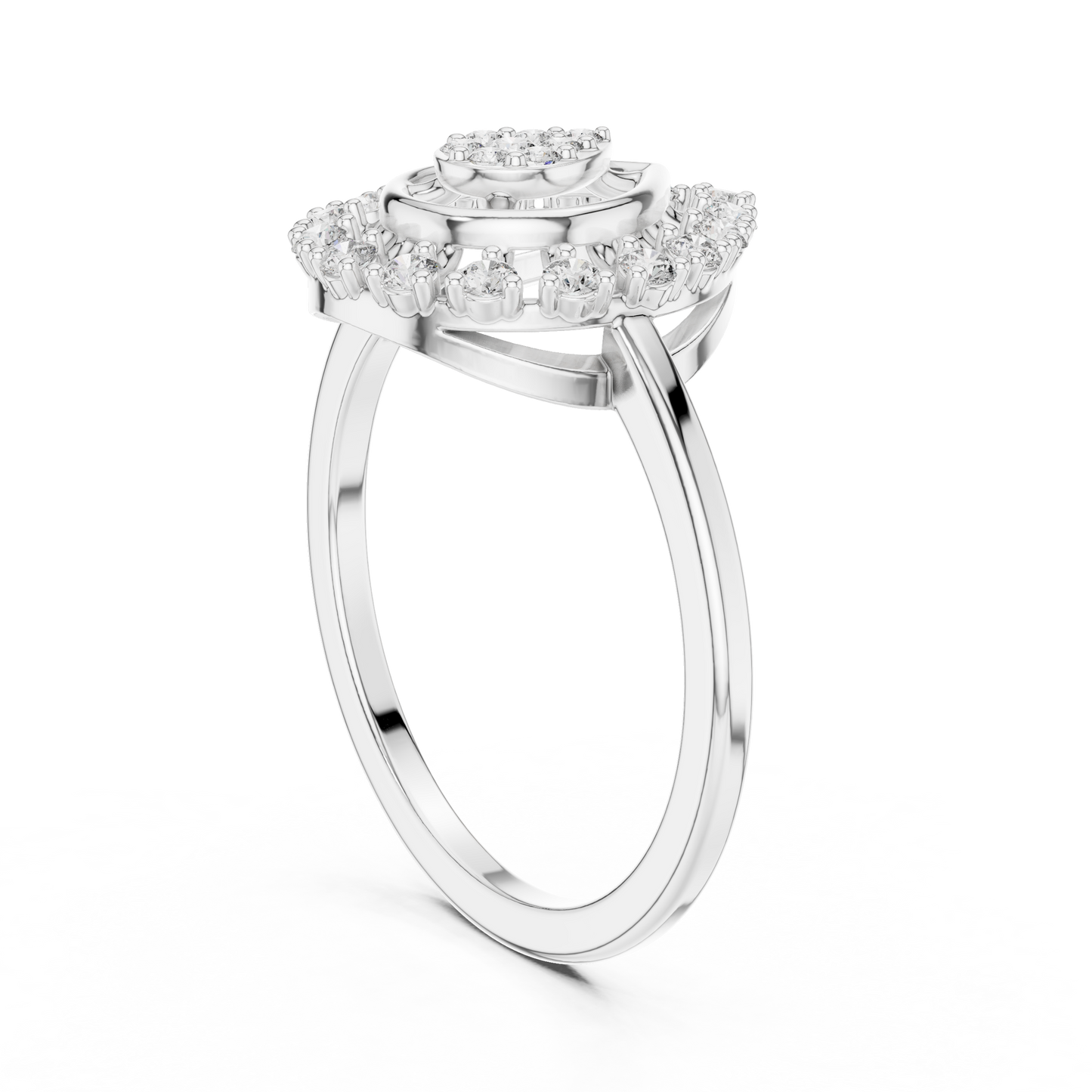 Round Halo Lab Grown Diamond Ring