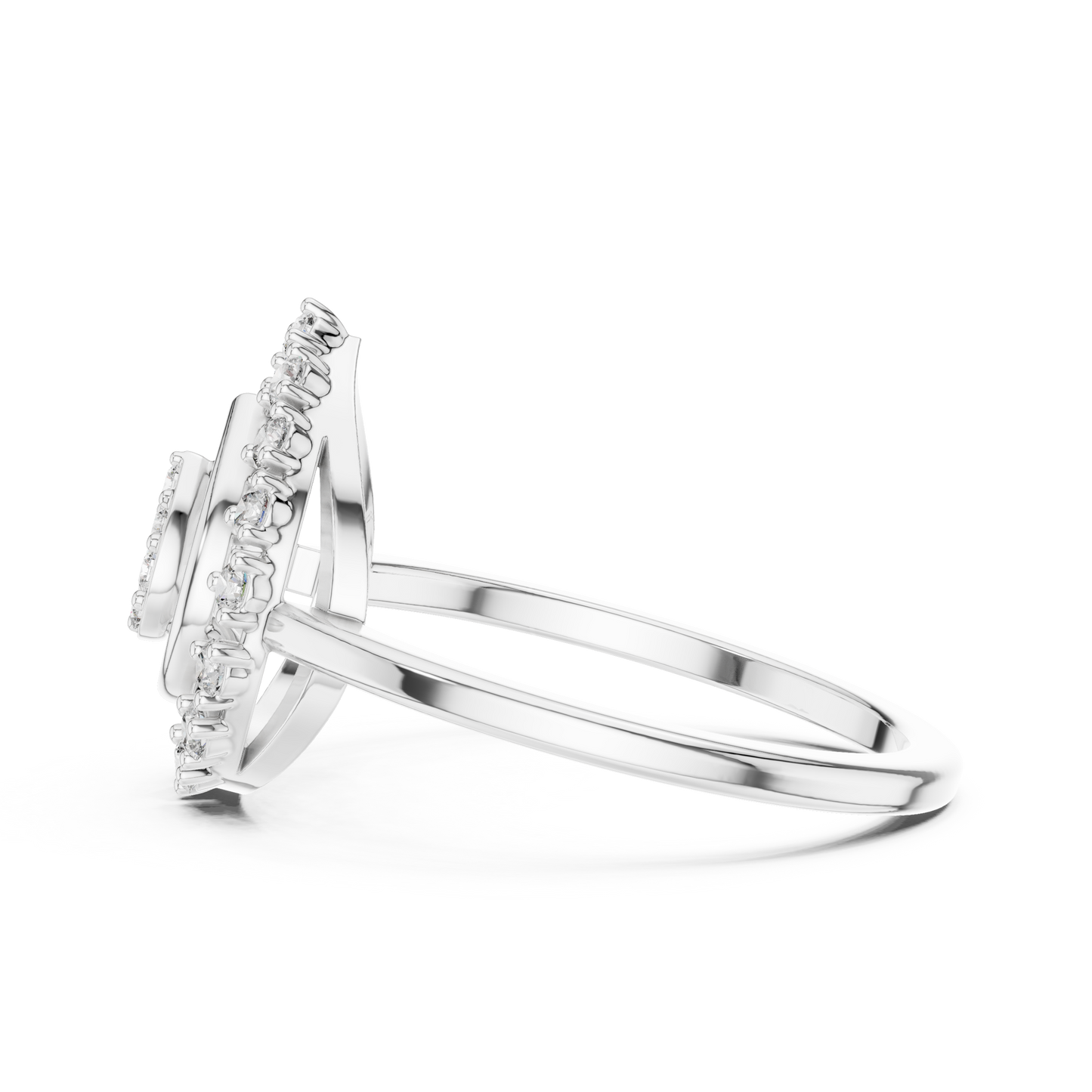 Round Halo Lab Grown Diamond Ring