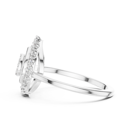 Round Halo Lab Grown Diamond Ring