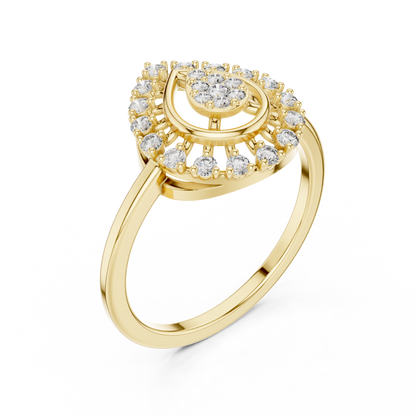 Round Halo Lab Grown Diamond Ring