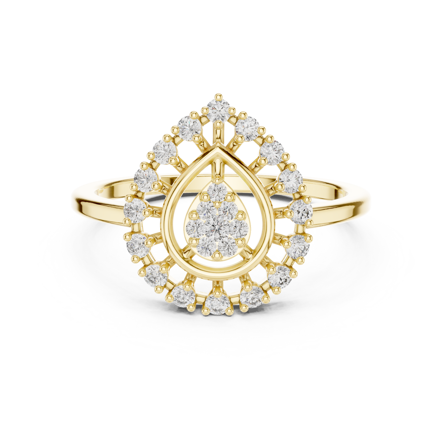 Round Halo Lab Grown Diamond Ring