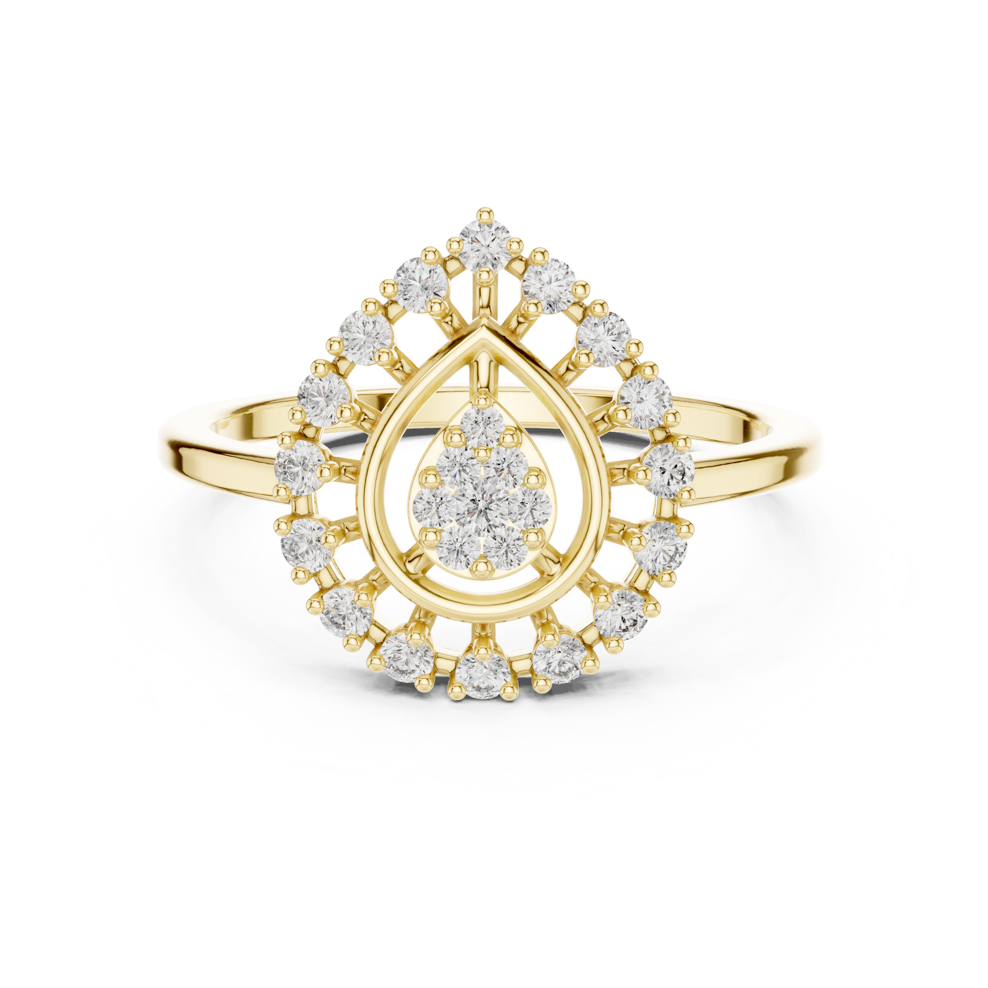 Round Halo Lab Grown Diamond Ring