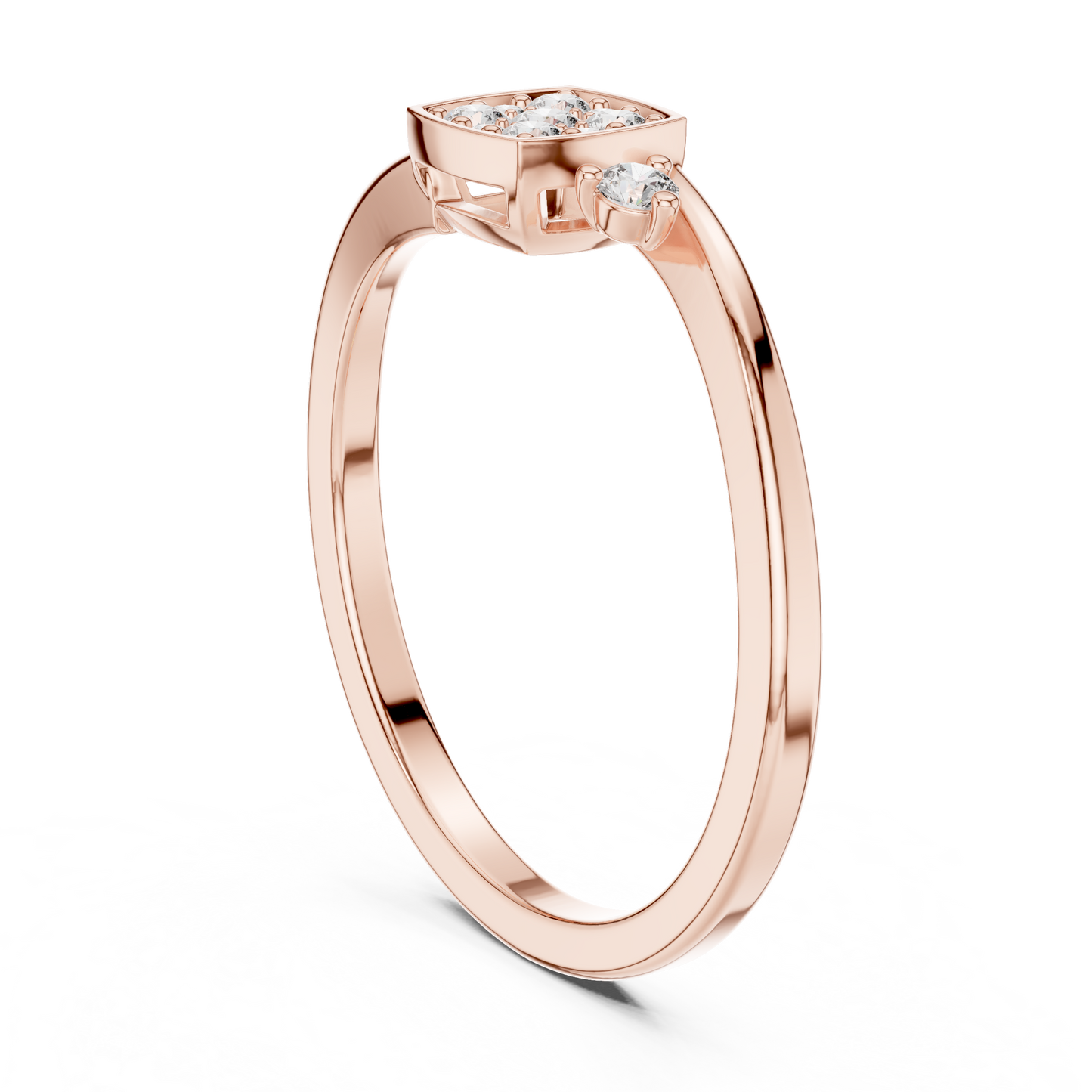 Mixed Shape Lab Grown Diamond Halo Ring