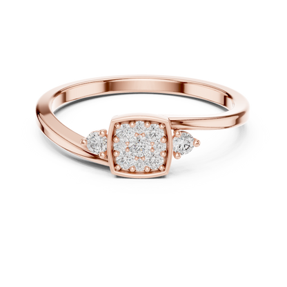 Mixed Shape Lab Grown Diamond Halo Ring
