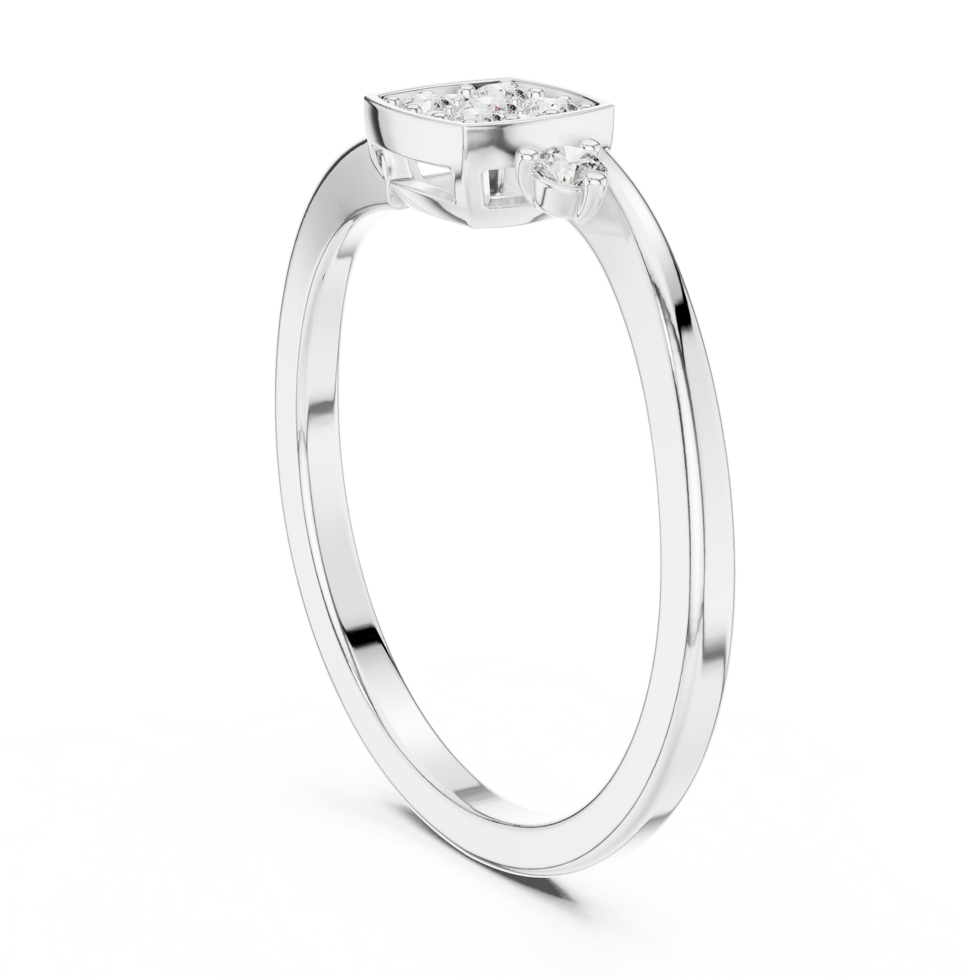 Mixed Shape Lab Grown Diamond Halo Ring