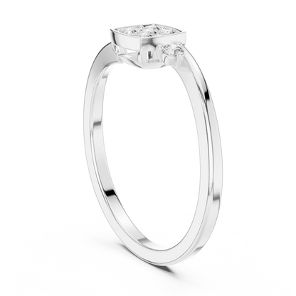 Mixed Shape Lab Grown Diamond Halo Ring