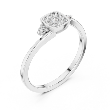 Mixed Shape Lab Grown Diamond Halo Ring