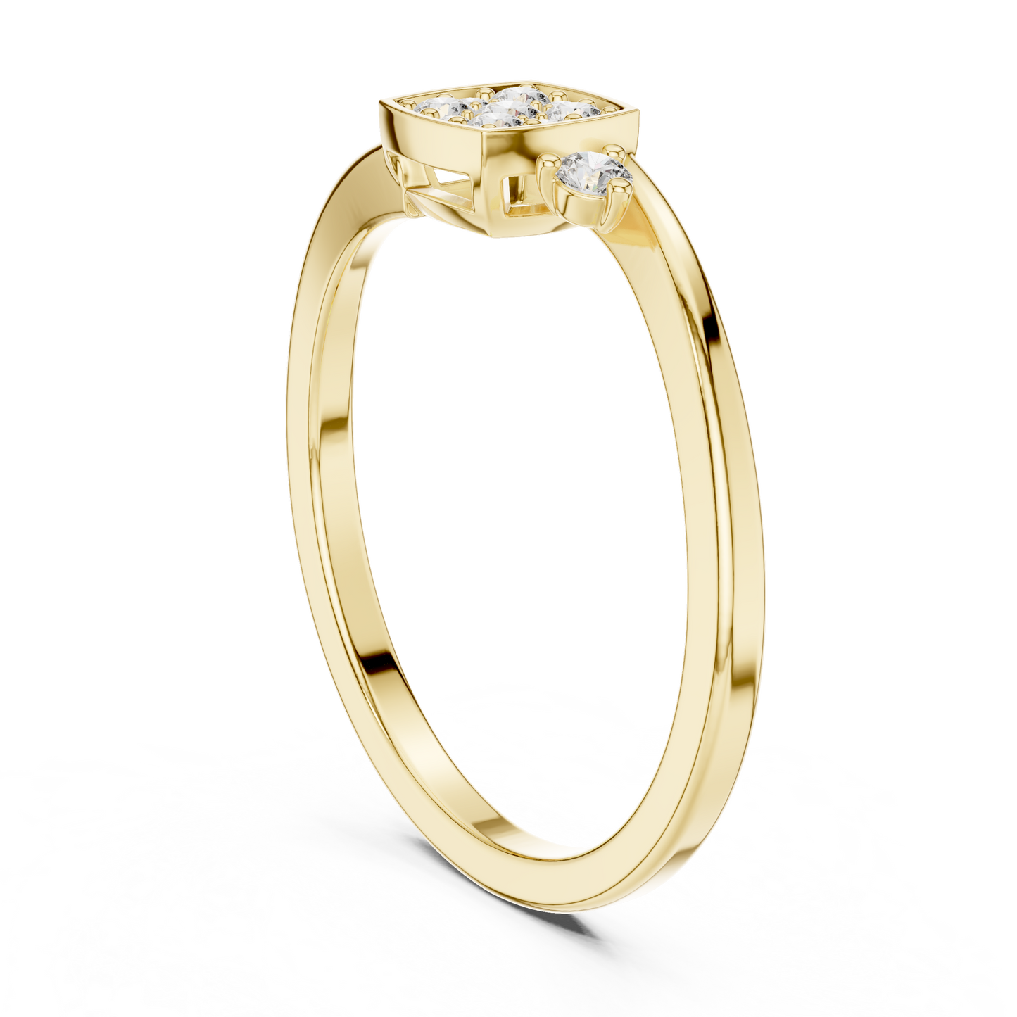 Mixed Shape Lab Grown Diamond Halo Ring