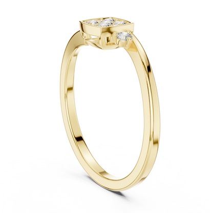 Mixed Shape Lab Grown Diamond Halo Ring