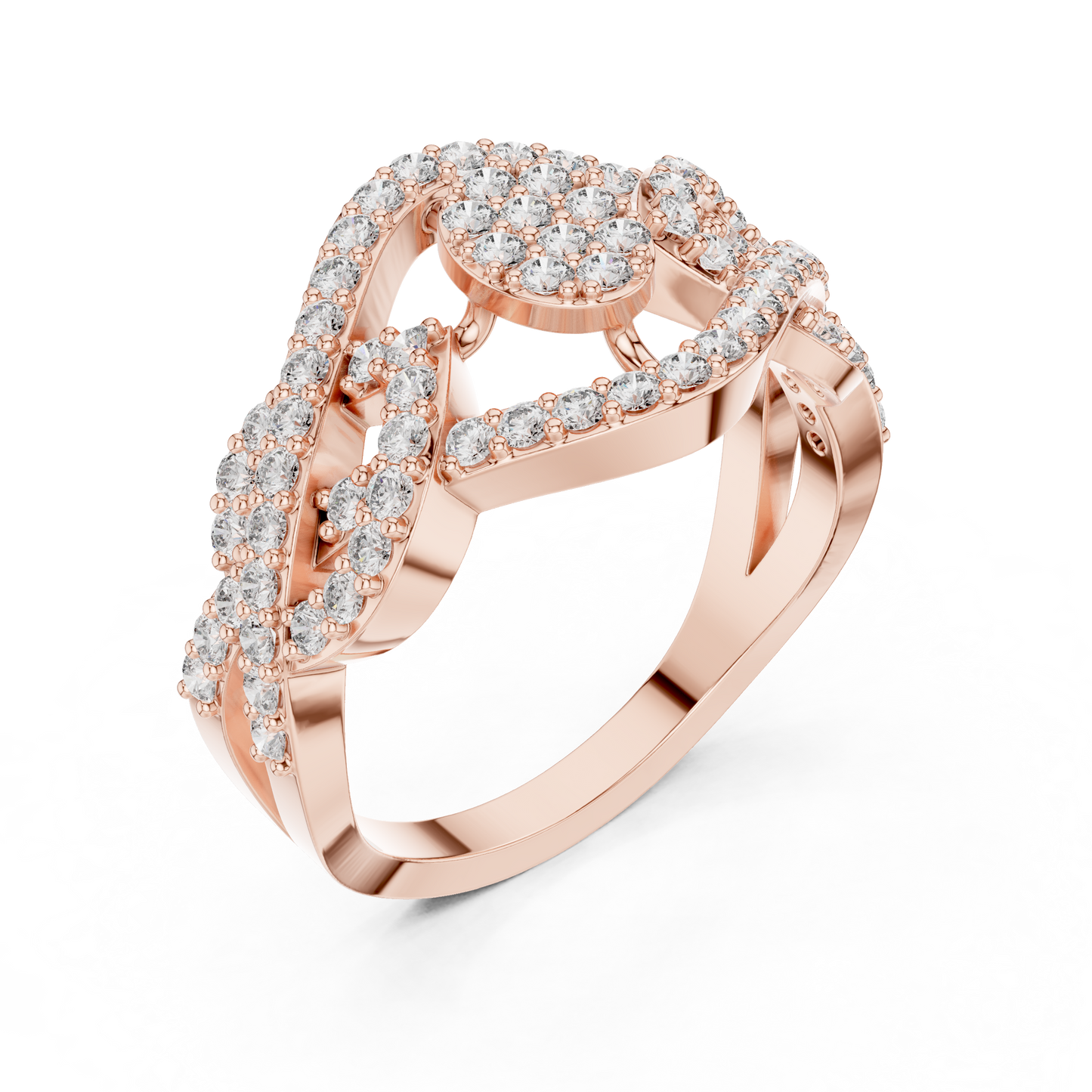 Round Halo Lab Grown Diamond Ring