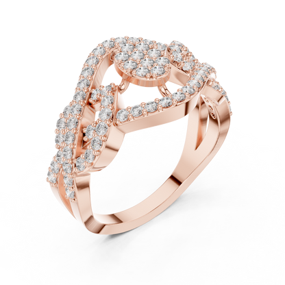Round Halo Lab Grown Diamond Ring