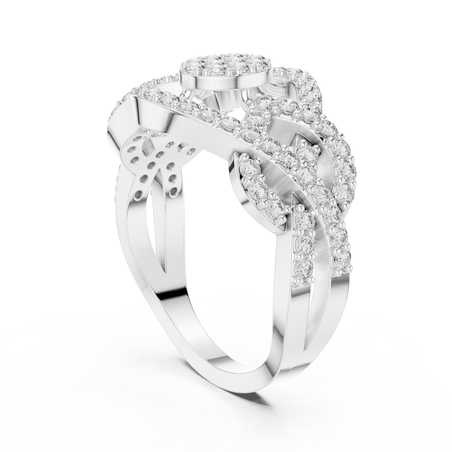 Round Halo Lab Grown Diamond Ring