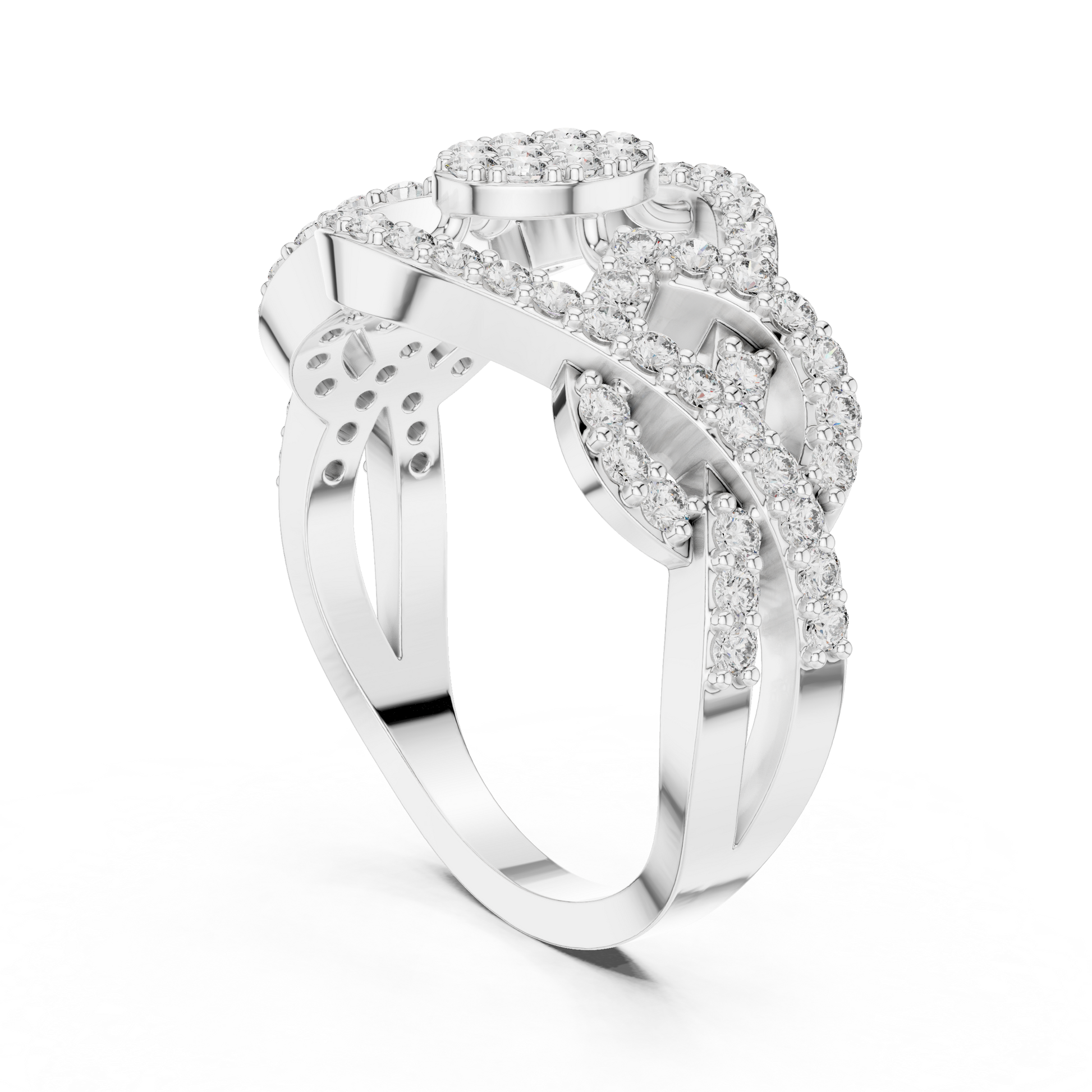 Round Halo Lab Grown Diamond Ring
