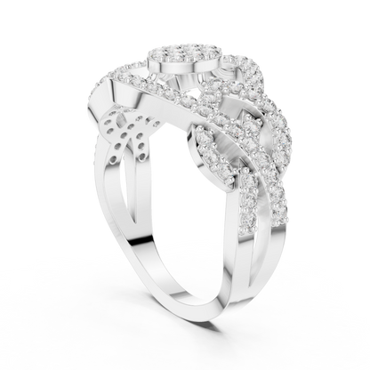 Round Halo Lab Grown Diamond Ring