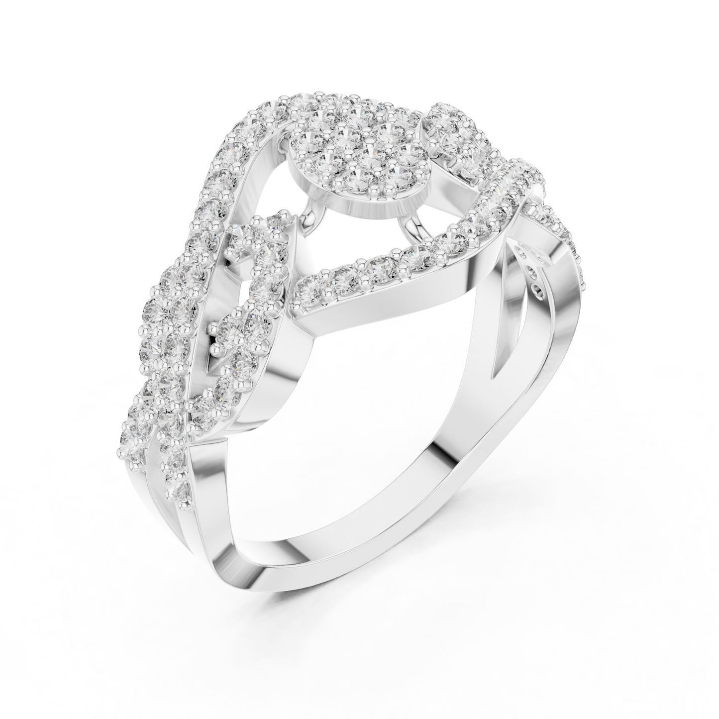 Round Halo Lab Grown Diamond Ring