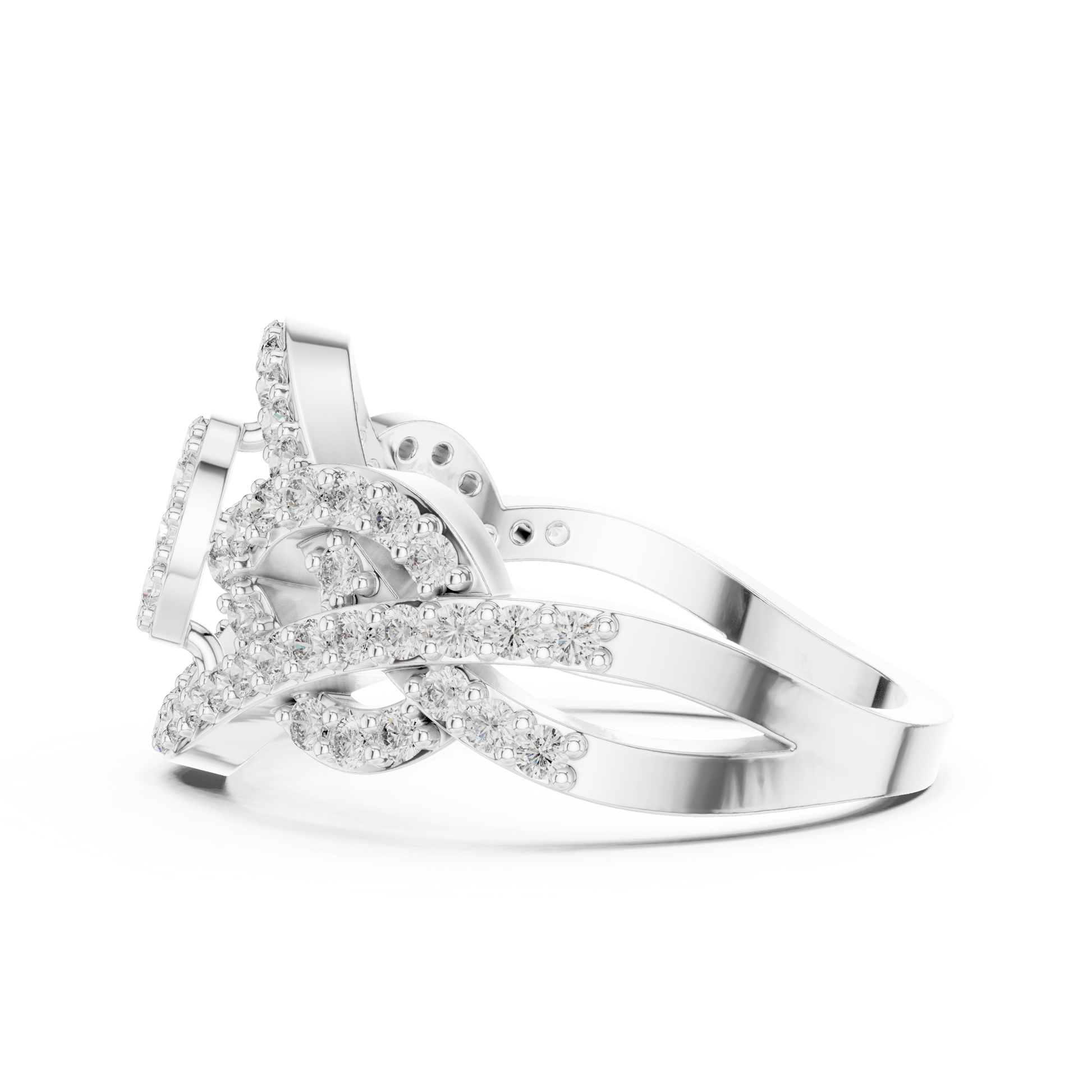 Round Halo Lab Grown Diamond Ring
