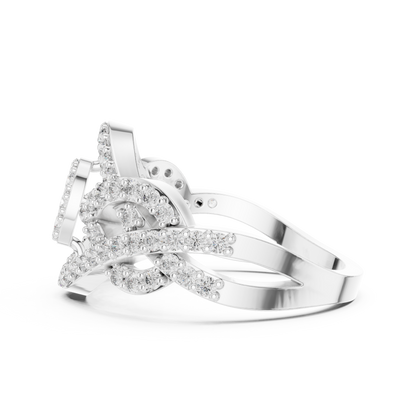 Round Halo Lab Grown Diamond Ring