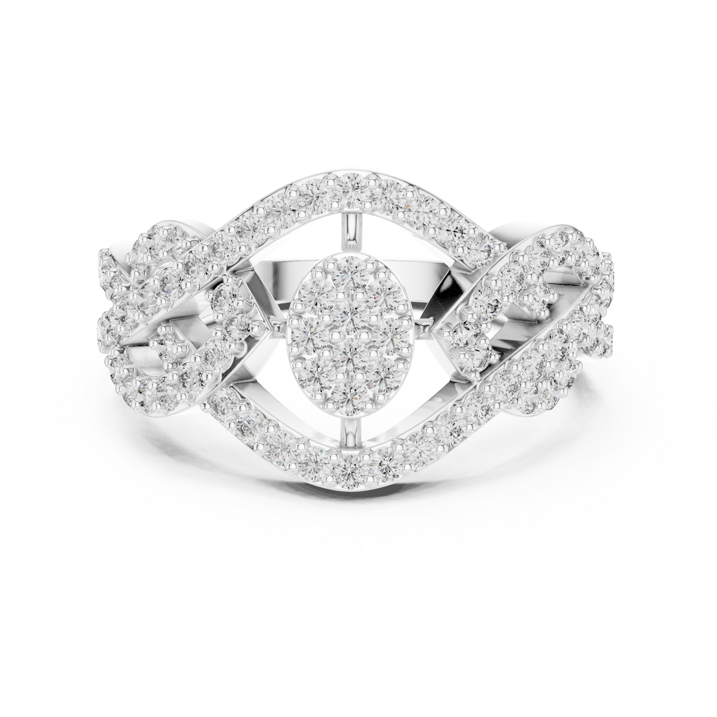 Round Halo Lab Grown Diamond Ring