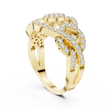 Round Halo Lab Grown Diamond Ring