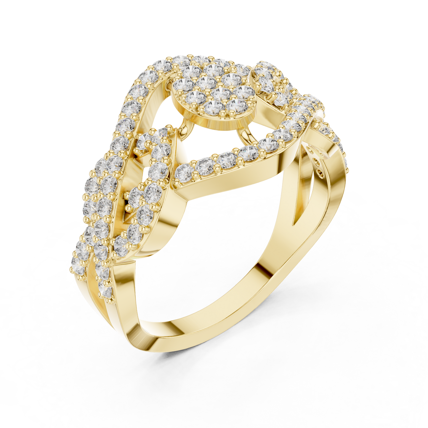 Round Halo Lab Grown Diamond Ring