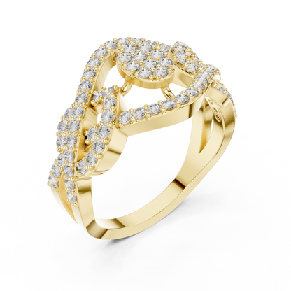 Round Halo Lab Grown Diamond Ring