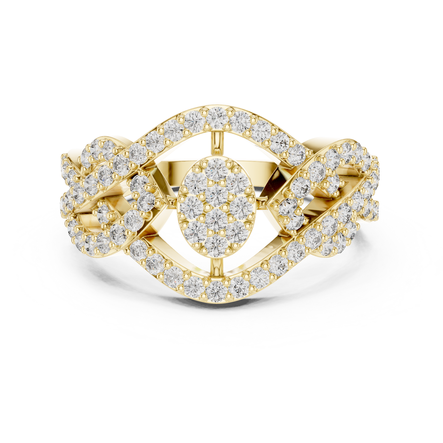Round Halo Lab Grown Diamond Ring