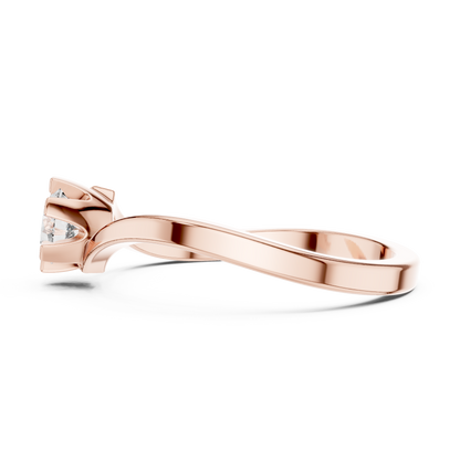Round Solitaire Lab Grown Diamond Ring