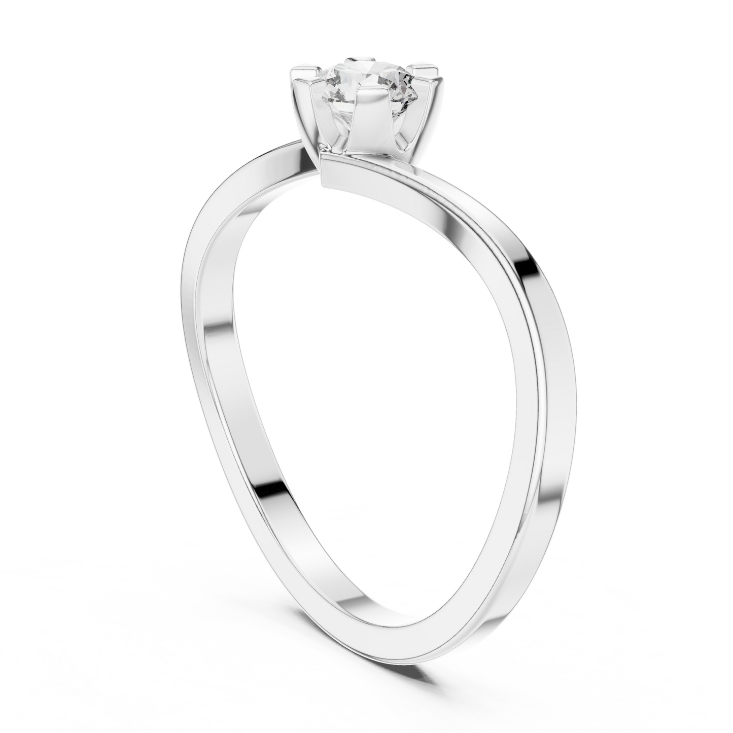 Round Solitaire Lab Grown Diamond Ring