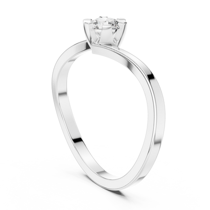 Round Solitaire Lab Grown Diamond Ring