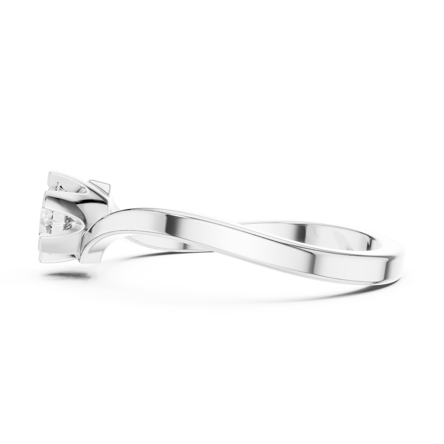 Round Solitaire Lab Grown Diamond Ring