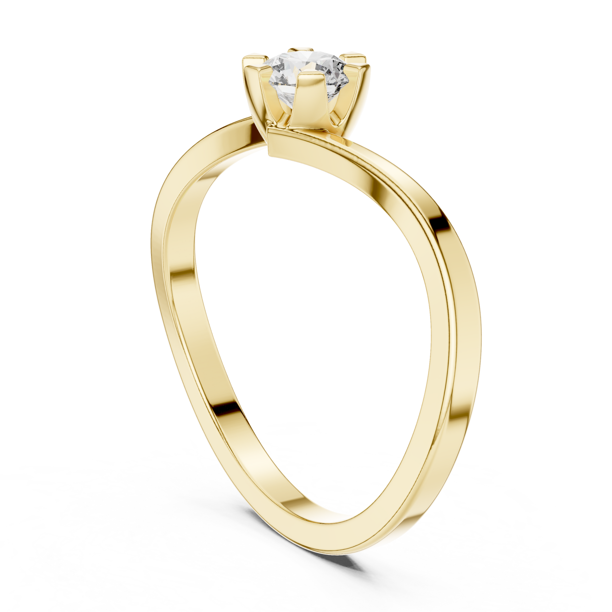Round Solitaire Lab Grown Diamond Ring