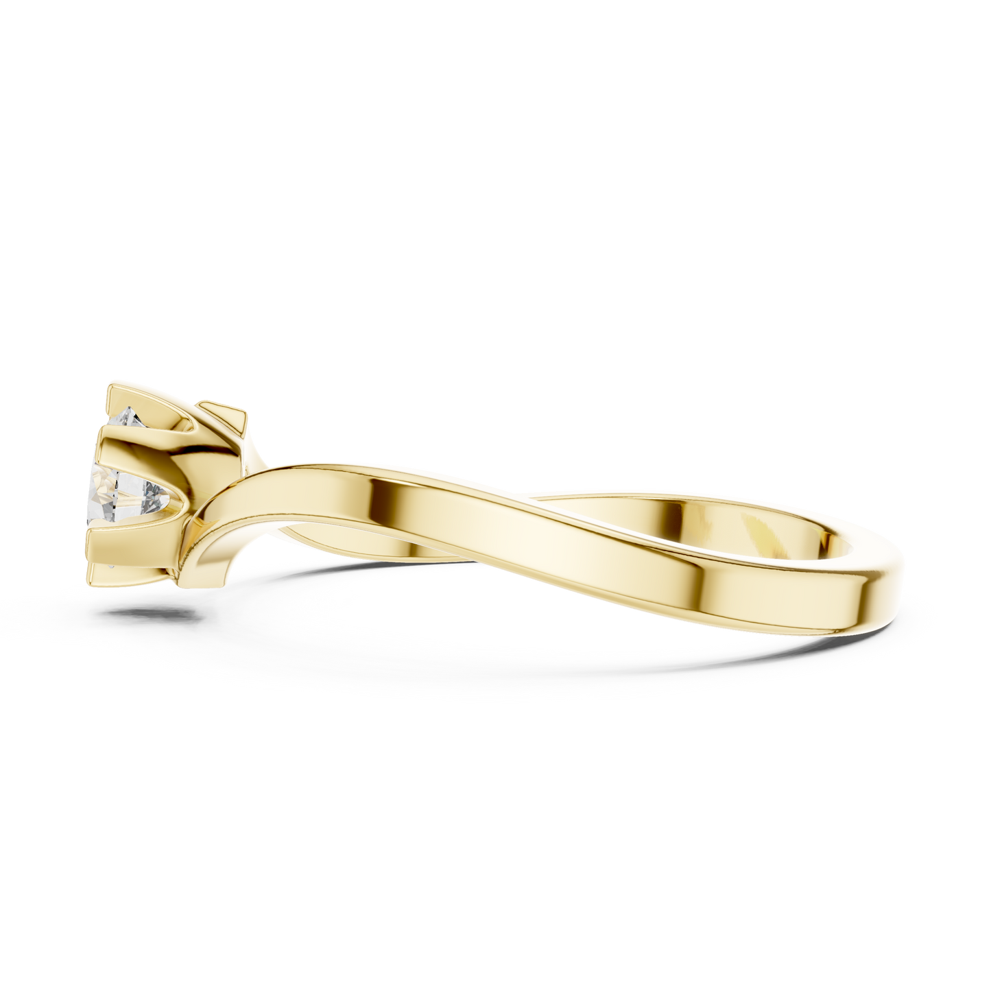 Round Solitaire Lab Grown Diamond Ring