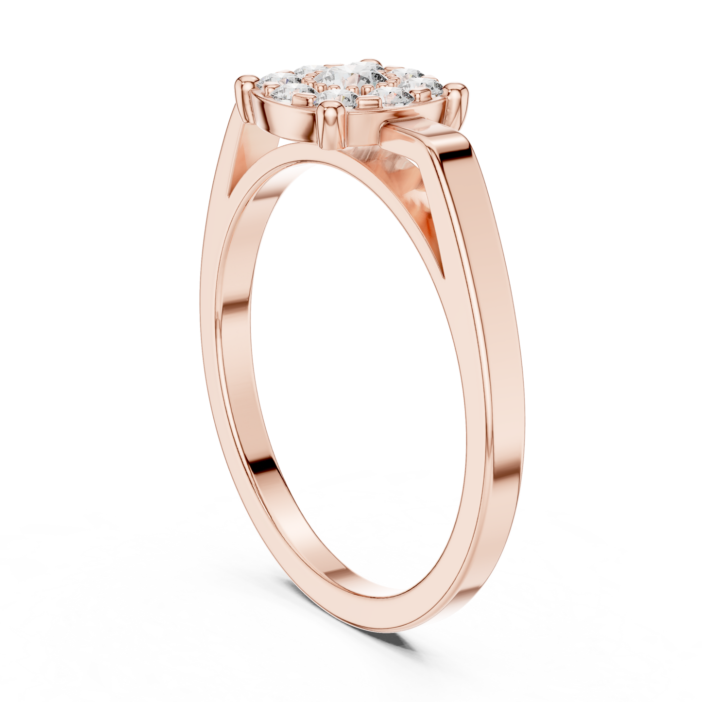 Round Halo Lab Grown Diamond Ring