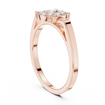 Round Halo Lab Grown Diamond Ring