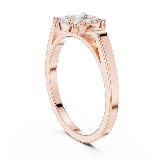Round Halo Lab Grown Diamond Ring