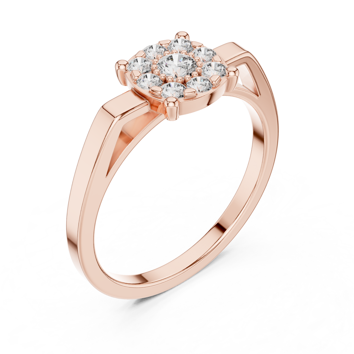 Round Halo Lab Grown Diamond Ring