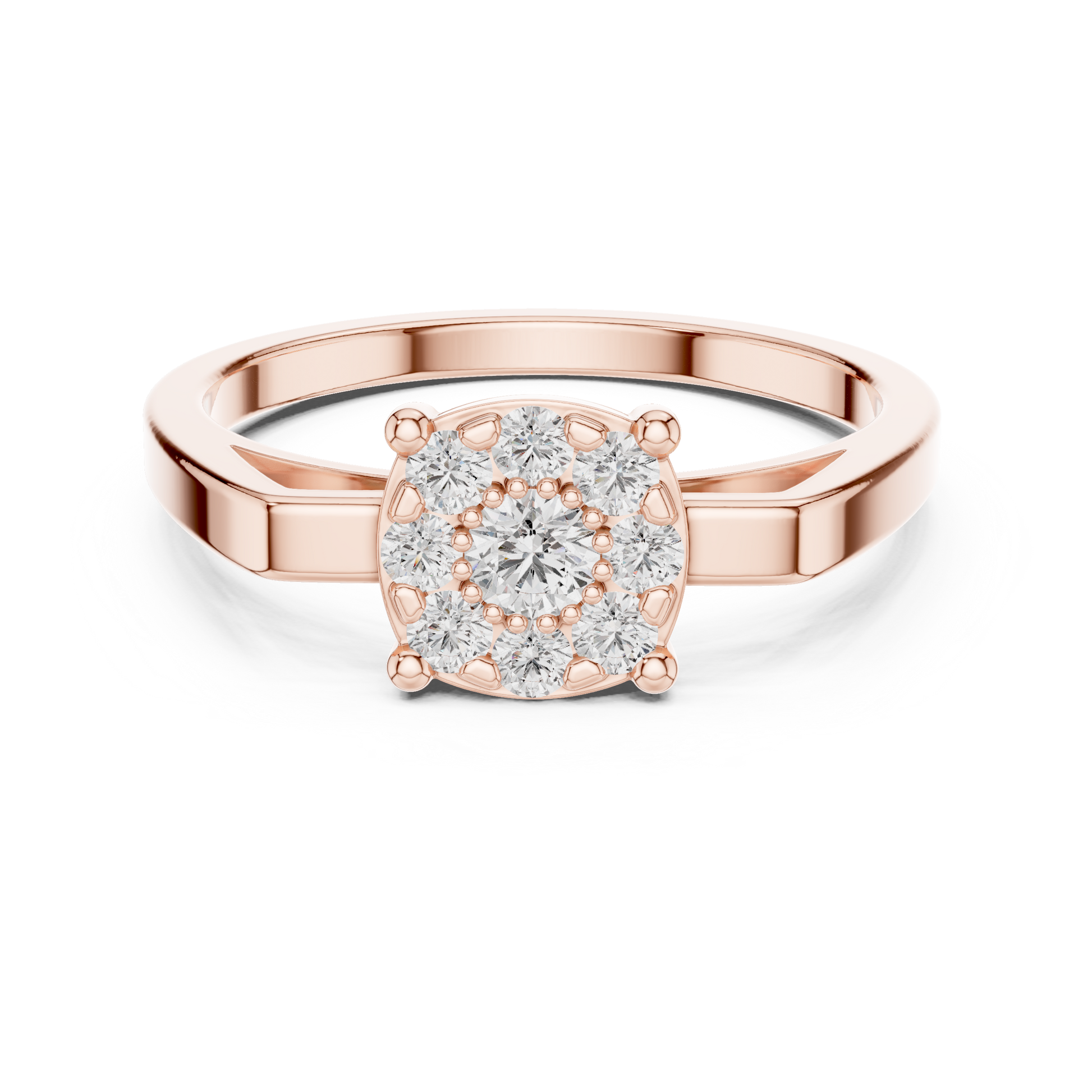Round Halo Lab Grown Diamond Ring